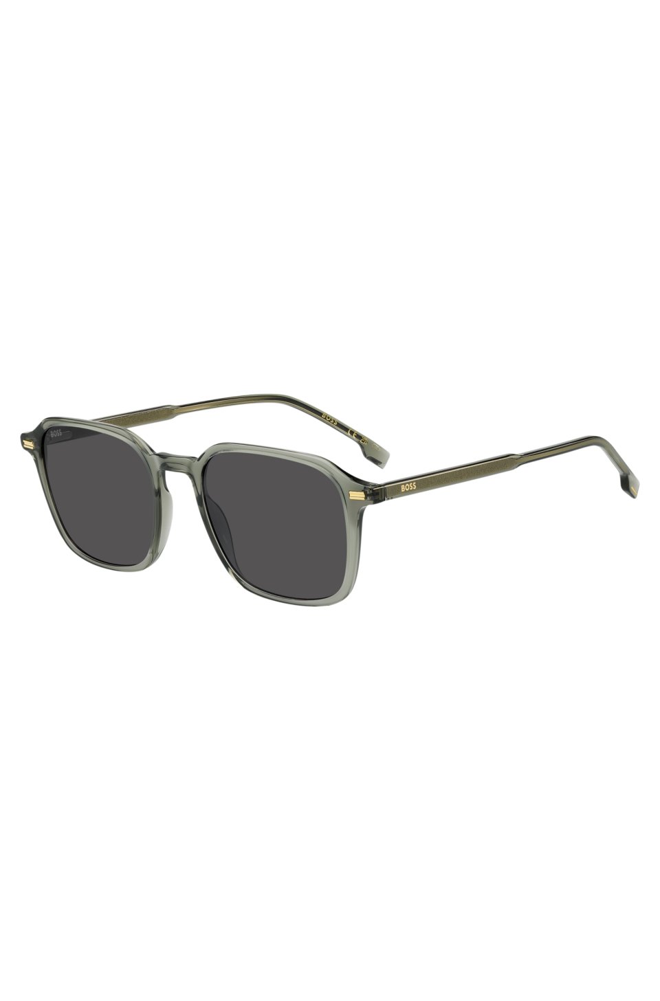 Versatile acetate sunglasses with grey lenses
