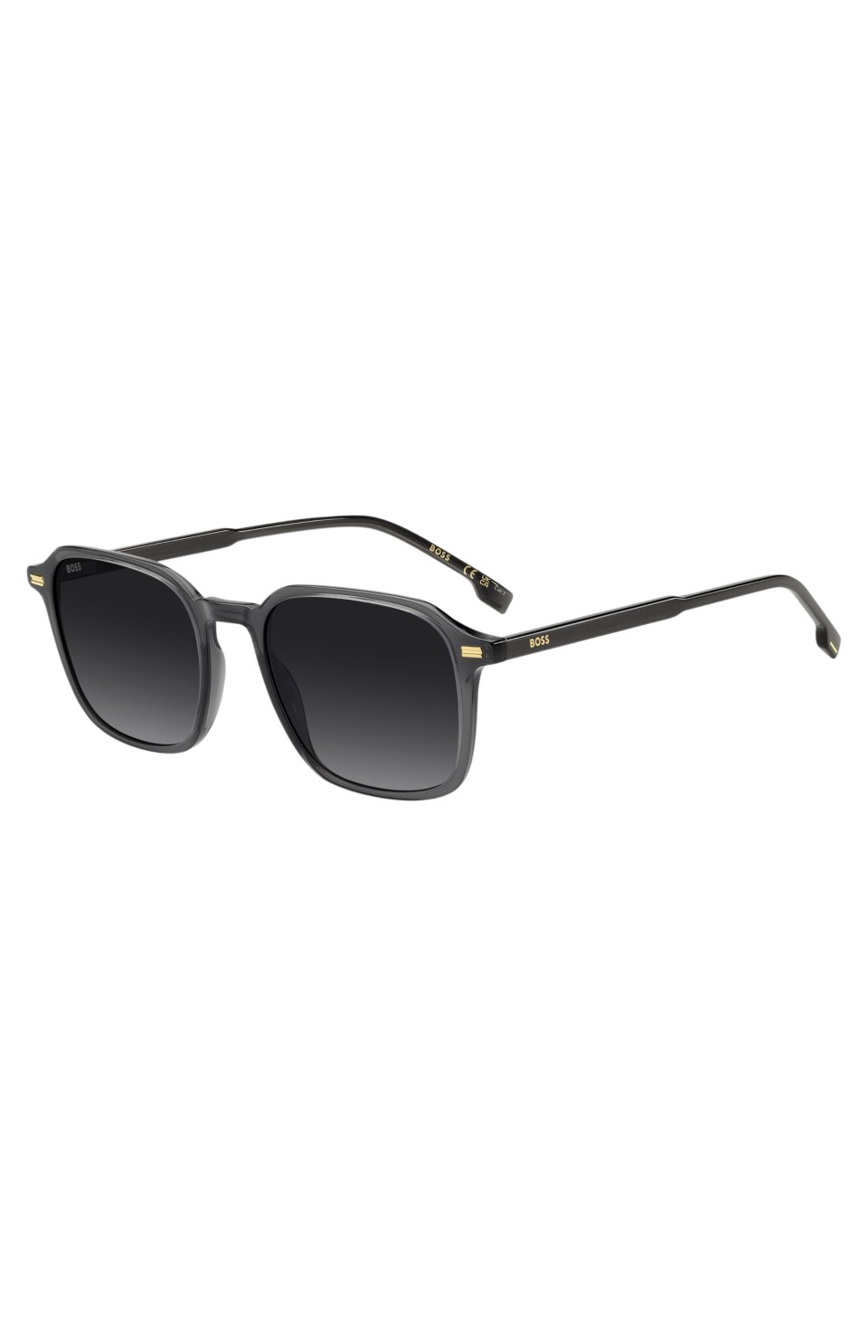 Sunglasses in dark-grey acetate with gold-tone logos