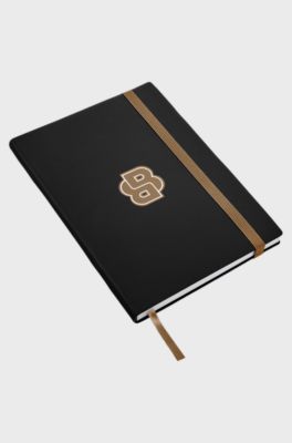 Black A5 notebook with Double B monogram, Black