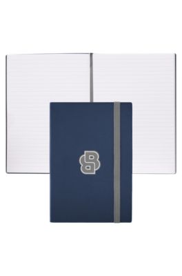 Navy A5 notebook with Double B monogram, Blue