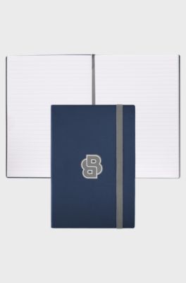 Navy A5 notebook with Double B monogram, Blue