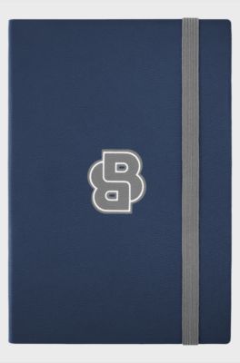 Navy A5 notebook with Double B monogram, Blue