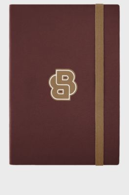 Burgundy A5 notebook with Double B monogram, Dark Red