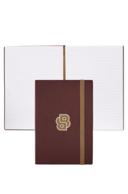 Burgundy A5 notebook with Double B monogram, Dark Red