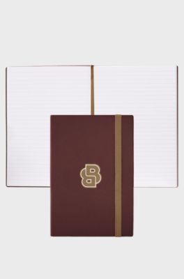 Burgundy A5 notebook with Double B monogram, Dark Red
