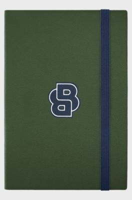 Green A5 notebook with Double B monogram, Dark Green