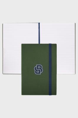 Green A5 notebook with Double B monogram, Dark Green