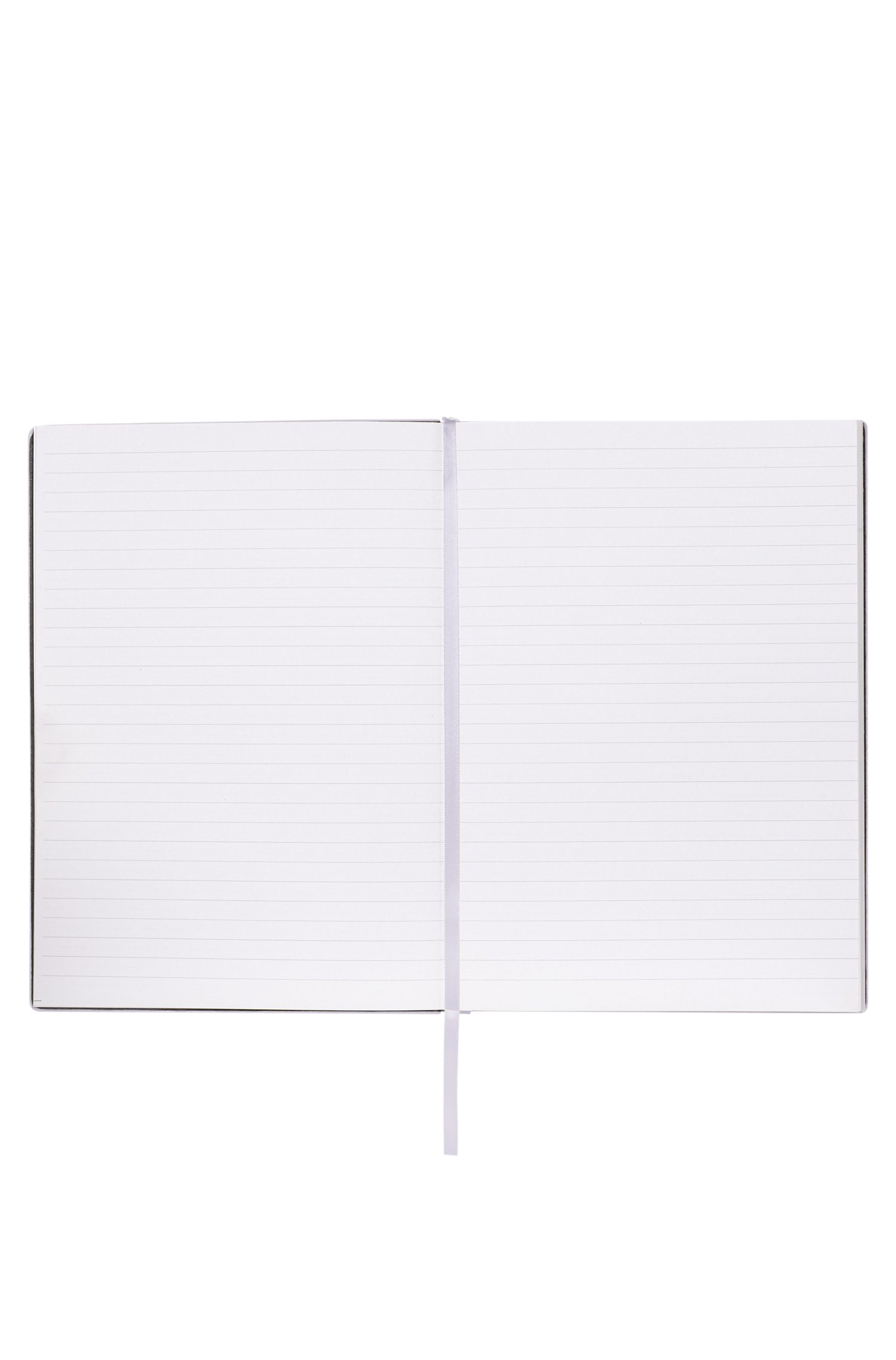 Boss check-print A5 notebook with golden-foil logo paraplyer & tech herr – bild 3
