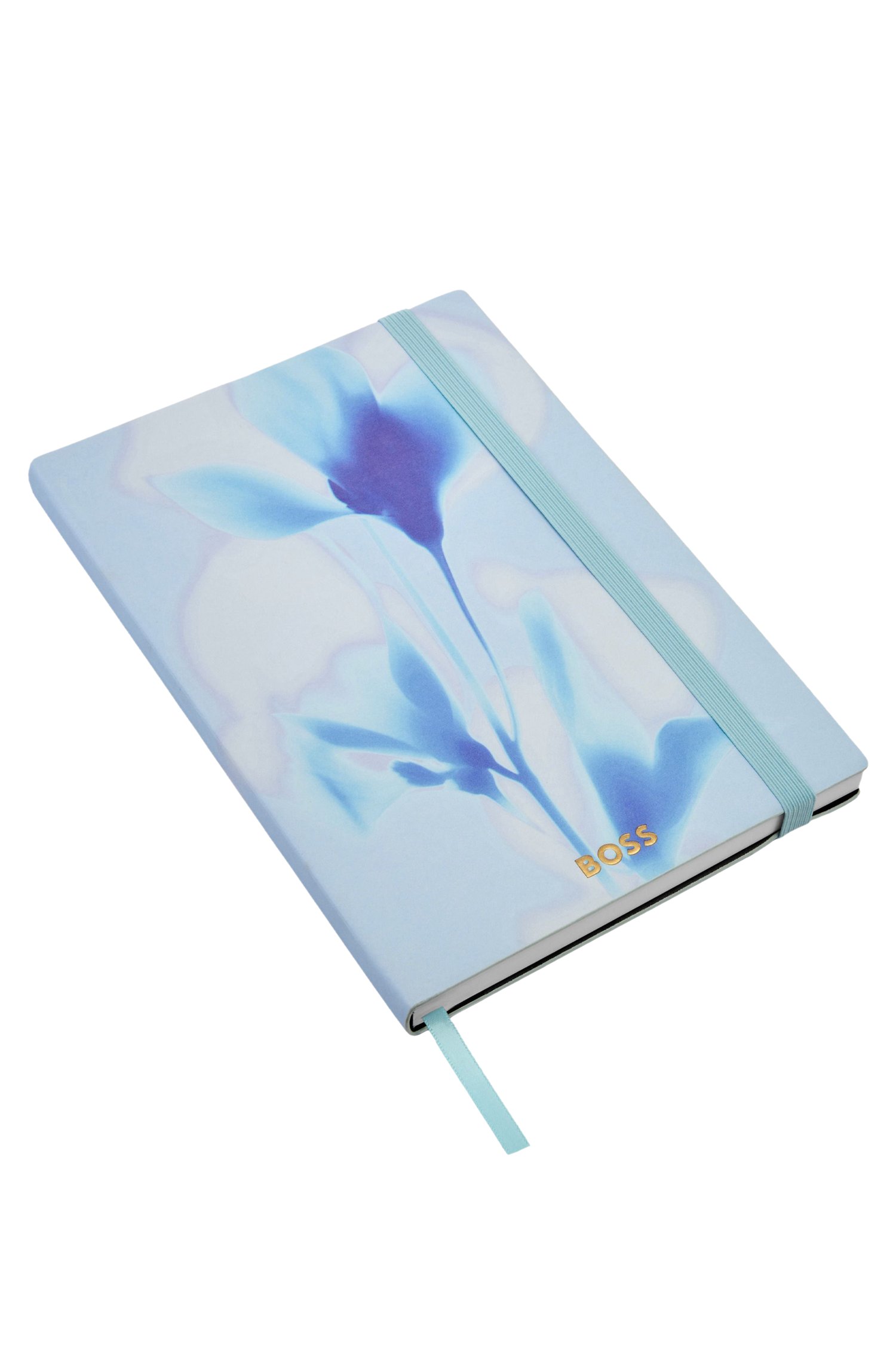 Boss floral-print A5 notebook with foil logo paraplyer & tech dam – bild 2