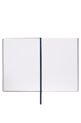Boss Navy floral-print A5 notebook with foil logo teknik & livsstil dam – bild 3