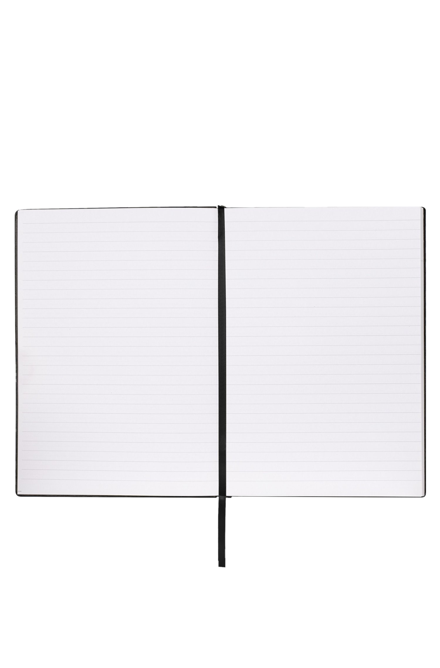 Boss check-print A5 notebook with silver-foil logo paraplyer & tech herr – bild 3