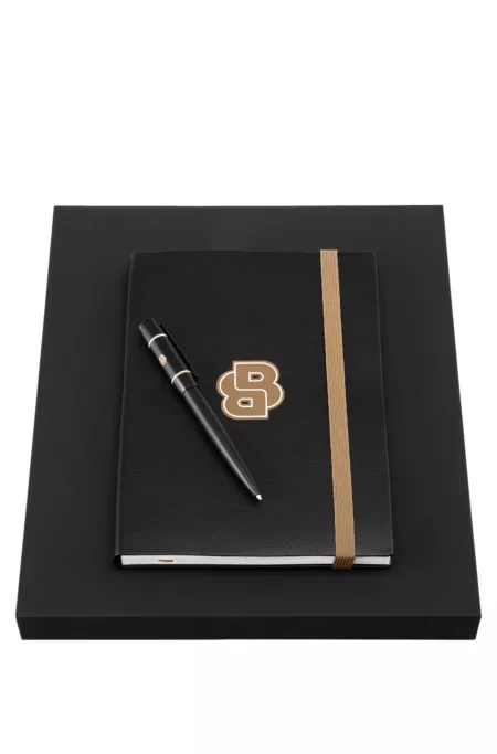 A5 notebook and ballpoint pen gift set