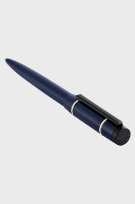 Marineblauer Kugelschreiber mit Double-B-Monogramm, Dunkelblau