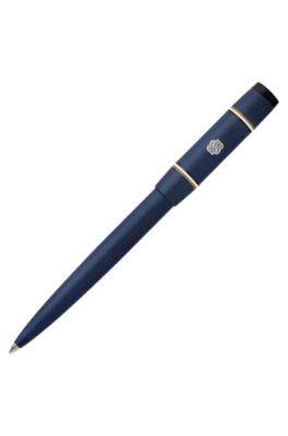 Navy ballpoint pen with Double B monogram, Dark Blue