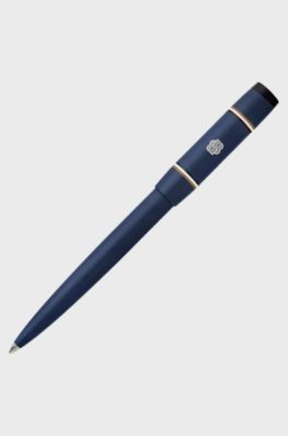 Marineblauer Kugelschreiber mit Double-B-Monogramm, Dunkelblau