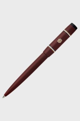 Burgundy ballpoint pen with Double B monogram, Dark Red