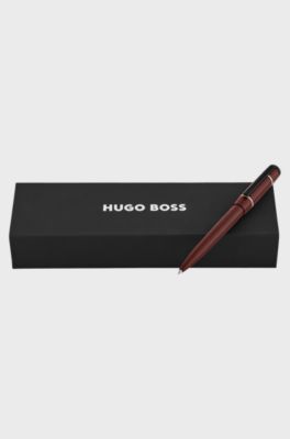 Burgundy ballpoint pen with Double B monogram, Dark Red