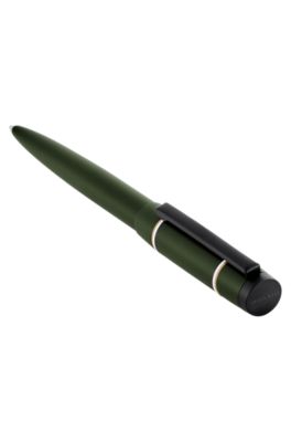 Rive varsity pen with Double B logo detail, Dark Green