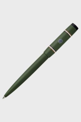 Gr&uuml;ner Kugelschreiber mit Double-B-Monogramm, Dunkelgr&uuml;n