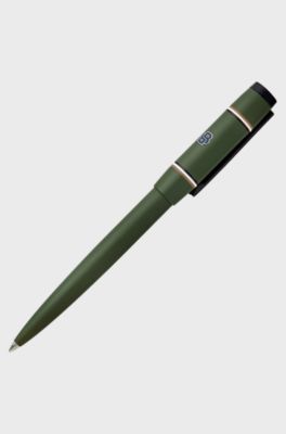 Gr&uuml;ner Kugelschreiber mit Double-B-Monogramm, Dunkelgr&uuml;n