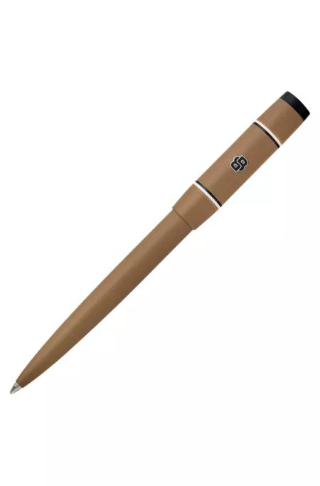 Camel-toned ballpoint pen with Double B monogram