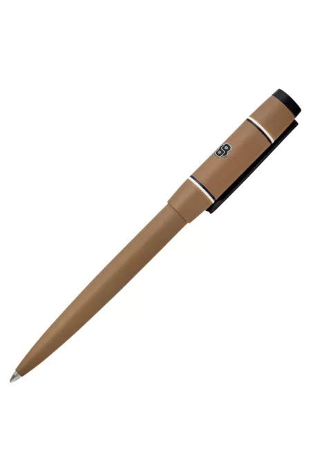 Camel-toned ballpoint pen with Double B monogram