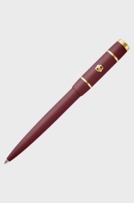 Burgundy ballpoint pen with Double B monogram, Dark Red