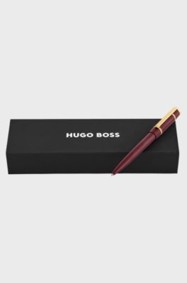 Burgundy ballpoint pen with Double B monogram, Dark Red