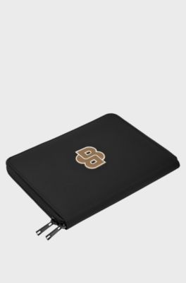 Black A5 conference folder with Double B patch, Black