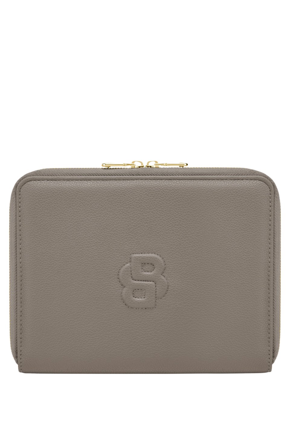 Double B monogram folder in faux leather