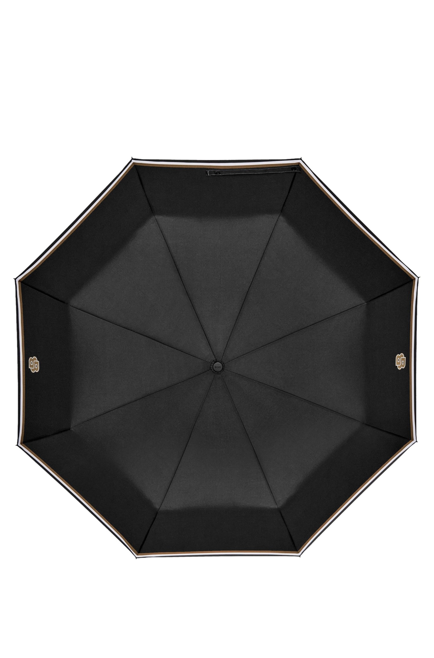 Boss pocket umbrella with Double B and signature stripes paraplyer & tech herr – bild 3