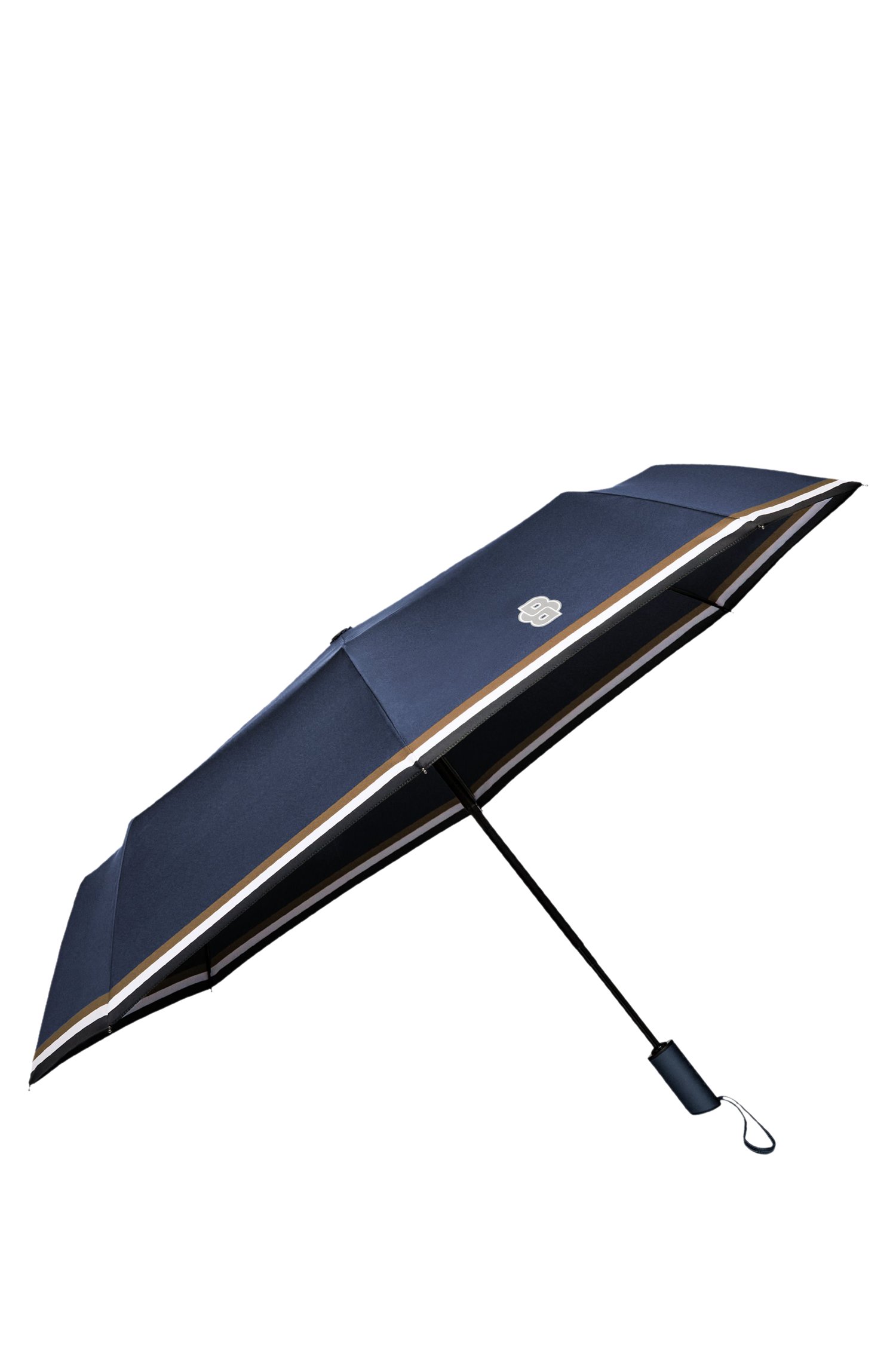 Boss pocket umbrella with Double B and signature stripes paraplyer & tech dam