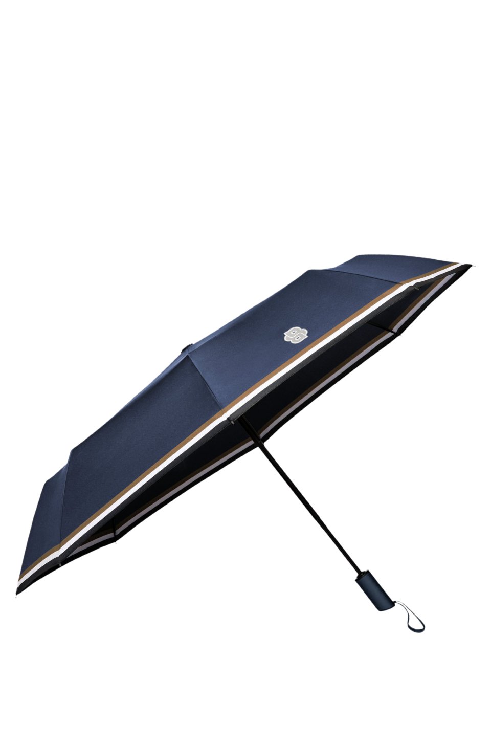 pocket umbrella with Double B and signature stripes