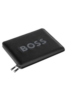 Boss Cut-out logo A5 folder with mesh detailing plånböcker dam – bild 3