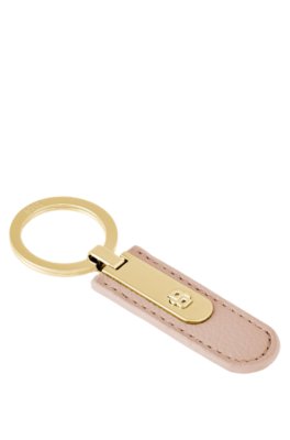 Boss Grained nude key ring with golden Double B hardware dam – bild 3