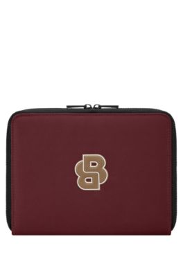 Double B logo folder with varsity inspiration, Dark Red