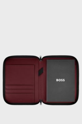 Double B logo folder with varsity inspiration, ダークレッド
