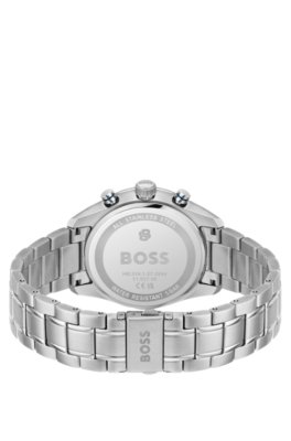 Boss Grand Prix Vitesse blue-dial watch with integrated bracelet analoga klockor herr – bild 2