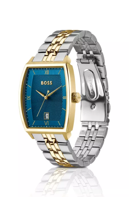 Principle Ark montre à deux tons à cadran bleu texturé