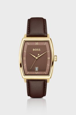 Principle Ark watch with brown textured dial, Dark Brown