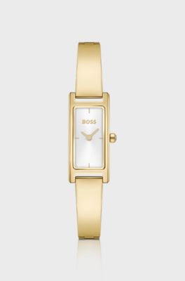 Lucy Allure Montre dor&eacute;e avec bracelet jonc, Couleur dor&eacute;e
