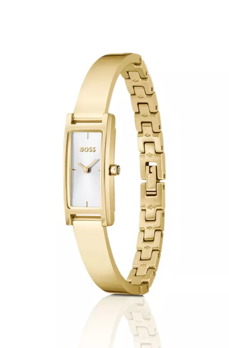 Lucy Allure gold-tone watch with bangle