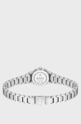 Orologio Candor Gracey con quadrante impreziosito da cristalli rosa, Color argento