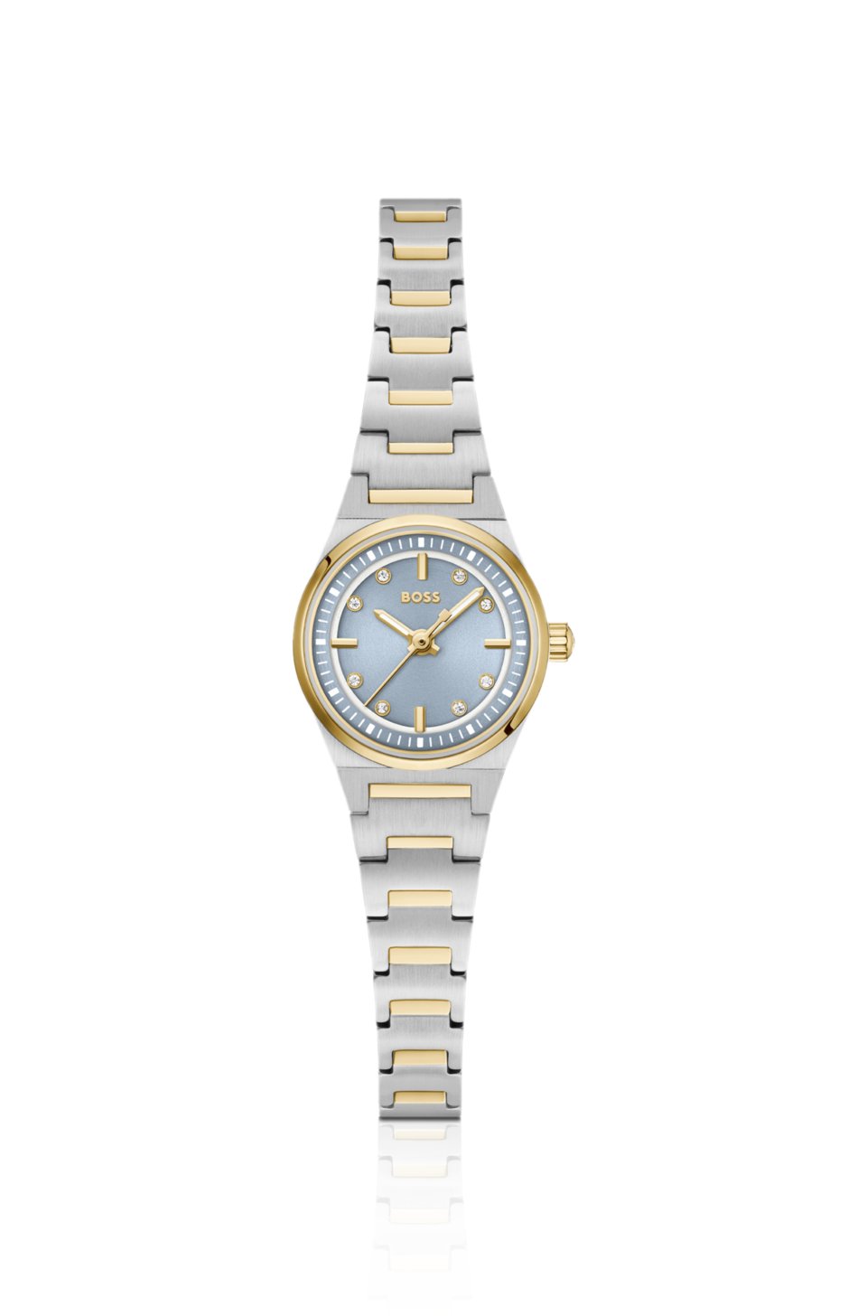 Candor Gracey two-tone watch with crystal-accented dial