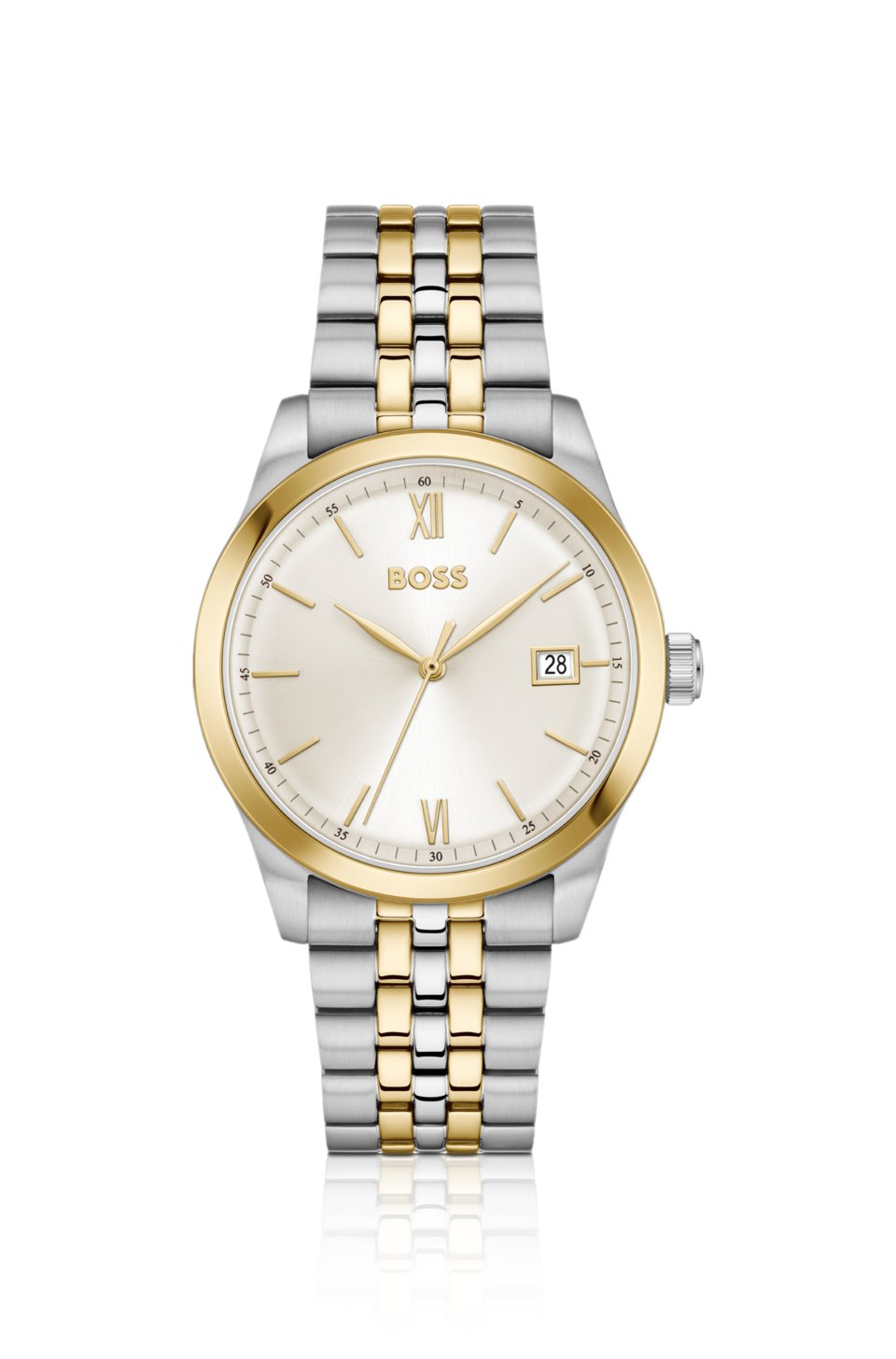 Langford two-tone watch with five-link bracelet