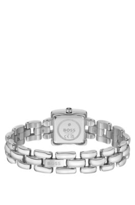 Boss Violet square stainless-steel watch with sculptural bracelet analoga klockor dam – bild 2