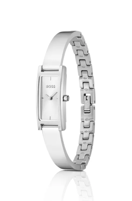 Lucy Allure stainless-steel watch with bangle