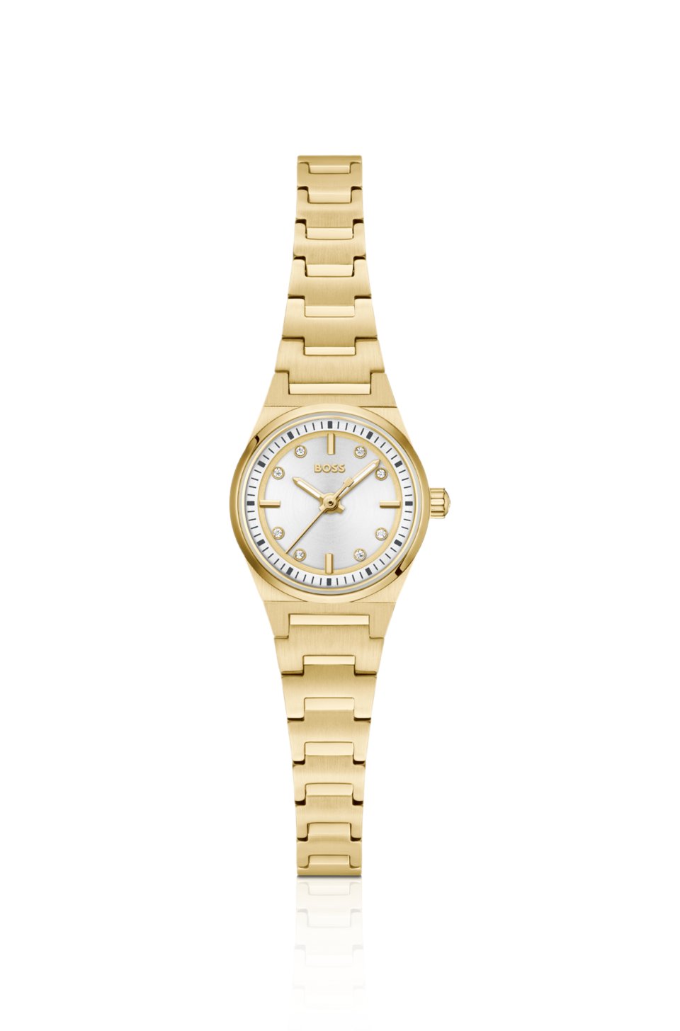 Candor Gracey gold-tone watch with crystal-accented dial