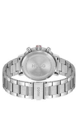 Hugo #Takeoff stainless-steel watch with blue dial analoga klockor herr – bild 2