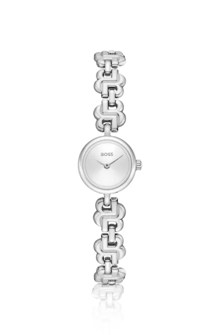 Double B Dressy Montre en acier inoxydable avec bracelet à monogramme Double B